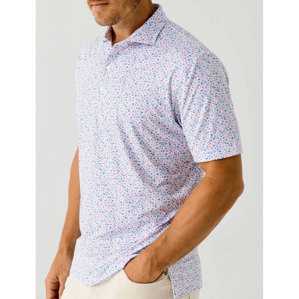 Johnnie-O Featherweight Omakase Performance Polo Men's XL Golf Short Sleeve EUC